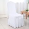 White Spandex Banquet Skirt Chair Cover for Weddings and Elegant Event Seating